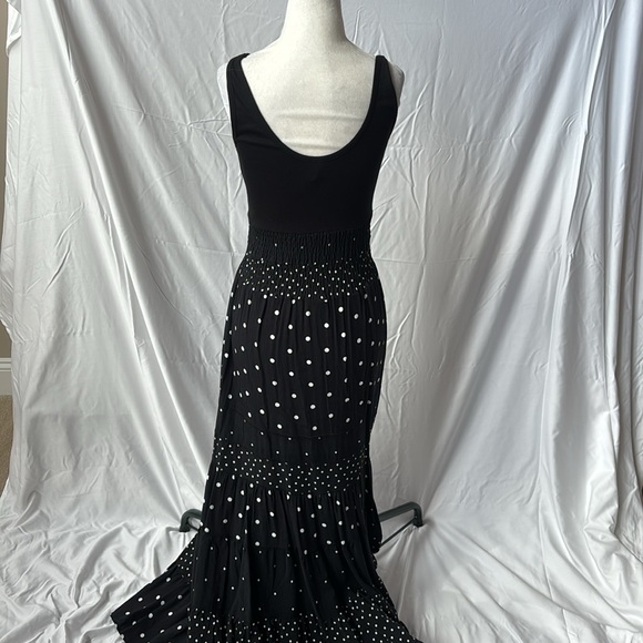 Anthropology, beautiful black, and white maxi dress - Picture 4 of 8